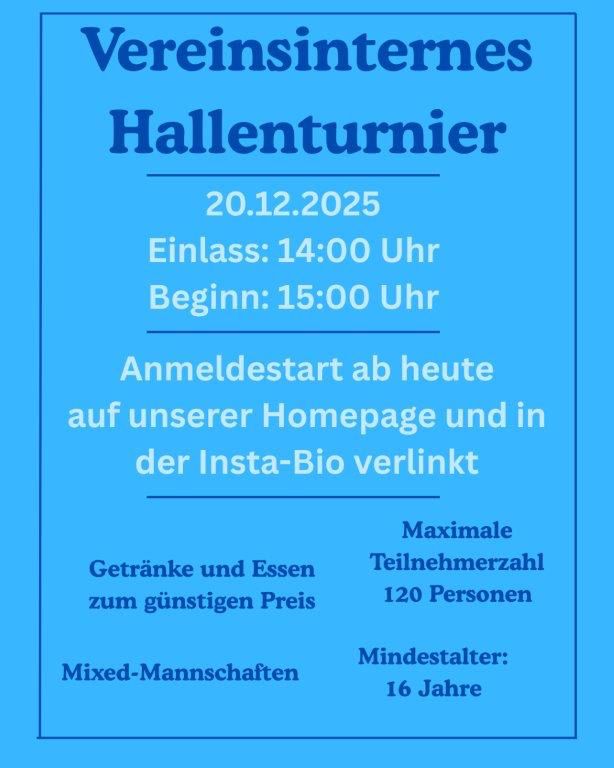 Vereinsinternes Hallenturnier 2025 ⚽️